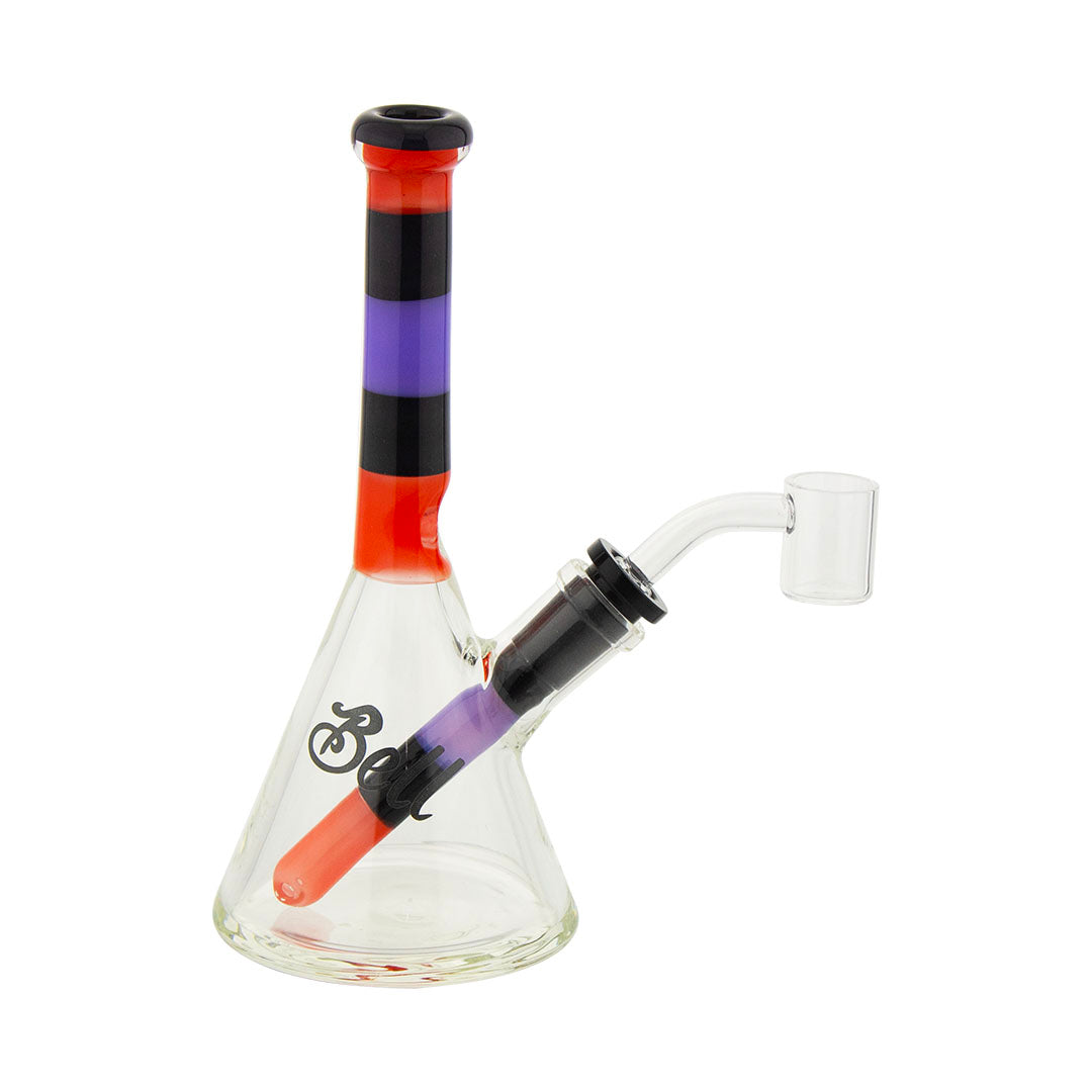 8" Mini Striped Beaker Rig